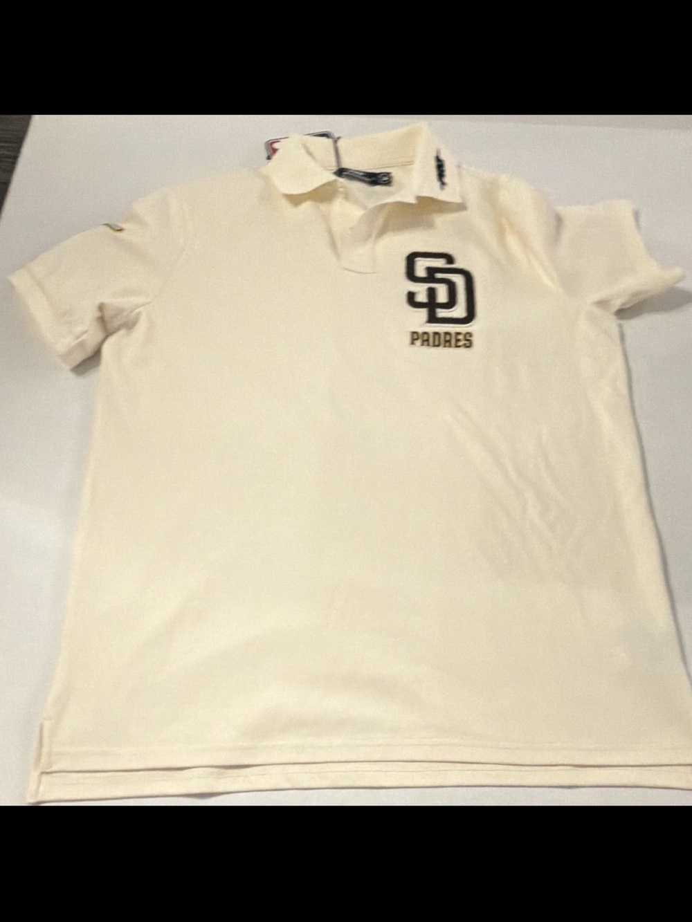 Pro Standard San Diego Padres Polo Shirt - Cream Size L